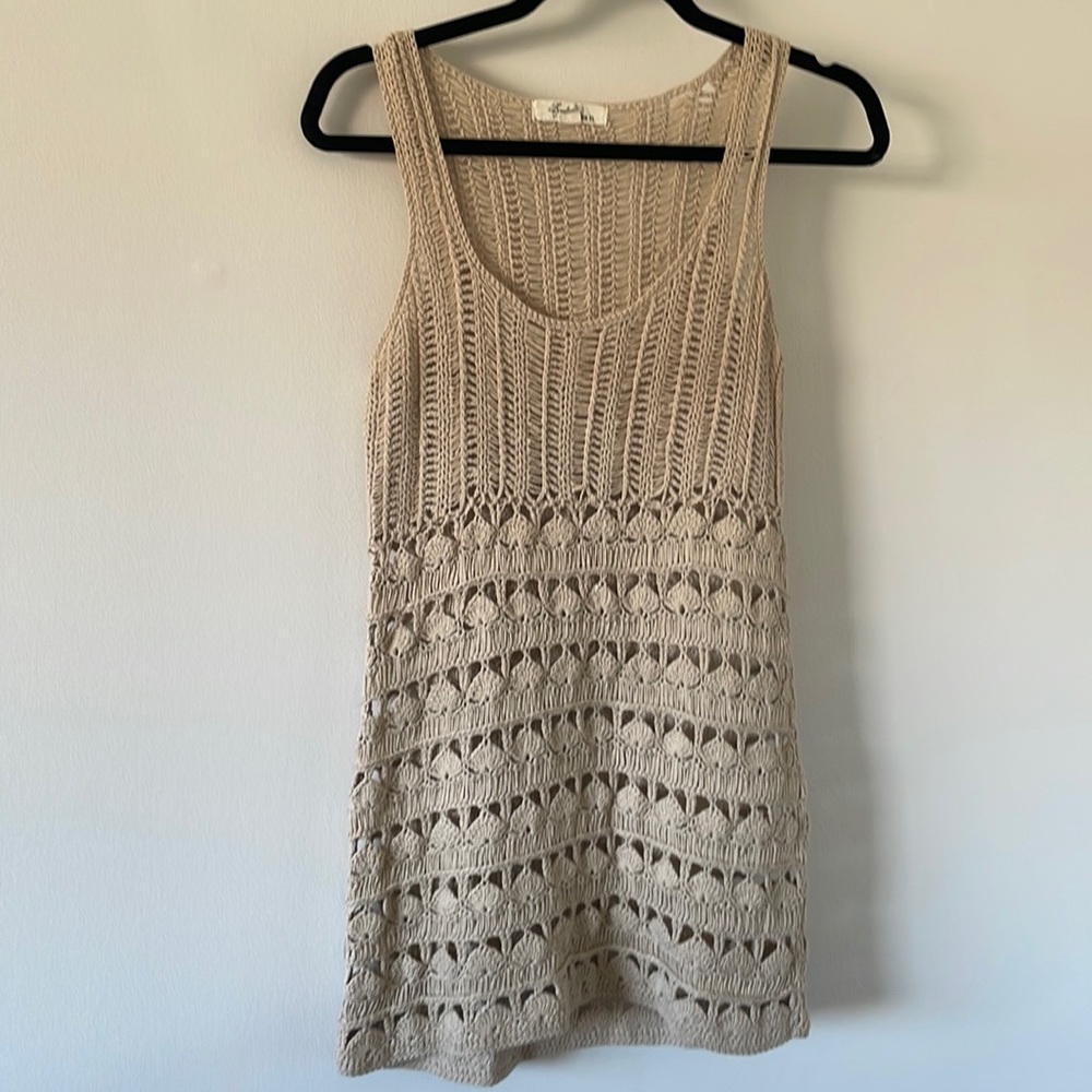 Crocheted Top/dress/beach cover-up, small